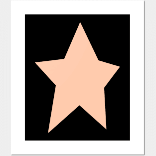 Star 4 Peach Fuzz Pantone Color of the Year 2024 Posters and Art